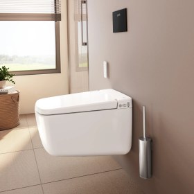 Resim VitrA V-Care Prime 7231B403-6216 Rim-ex Akıllı Asma Klozet Seti, 62 cm, Beyaz 