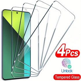 Resim Xiaomi Note 14 13 12 11S 11 Pro + 10S 10C 12C 13C 13T 14T Pro için 4 Adet Premium A+ Temperli Cam Ekran Koruyucu Filmler Dokunmatik Hassas Kırılmaz Kabarcıksız 