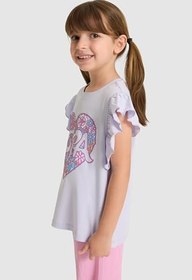 Resim U.S. Polo Assn. Kız Çocuk Lila Tişört 50325657-VR034 