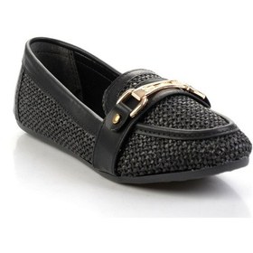 Resim Siyah Kadın Loafer Ayakkabı K01688011109 Siyah 