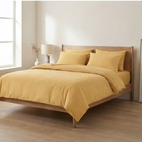 Resim Prime Sleeks Harmony %100 Pamuk Çift Kişilik Nevresim Takımı, Sarı Sarı 