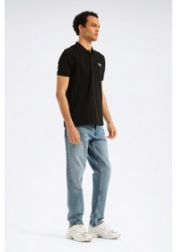 Resim Reebok Blaze Embroıdered Ss Polo Siyah Erkek Kısa Kol T-shirt 000000000102345106 