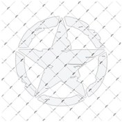 Resim Bay Etiket Rfhlm88 Reflektif Eskitilmis Desenli Asker Yildizi 