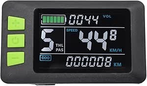 Resim Greethga P3C LCD Ekran Dashboard Renkli Ekran 24 V 36 48 60 Elektrikli Bisiklet Metre için Elektrikli Scooter (5PIN) 