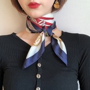 Resim Kadınlara Özel Kare Havlu İşlemeli Polyester Eşarp - Dekoratif, Güneşı ve Rüzgarına Karşı, Baskı ve Dokuma, Esnek Olmayan, Hafta Sonu Boğuş Eşarpı | Elle Yıkama/Dry Clean Güvenli 