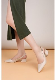 Resim Luis A Costa Abiye Lc111 Bej Cilt 4 Cm Abiye Ayakkabı Renkli 