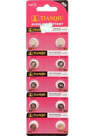 Resim Tianqiu AG5 LR754H/393A Alkalin Düğme Pil 10'lu 