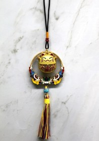 Resim Mepa Renkli Püsküllü Şans Kedisi Feng Shui Askılık Alk4452 Najmaddin Altın 
