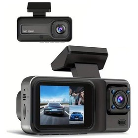 Resim Honmex A98 Siyah Çift Kameralı Araba Dvr - 1080p Full Hd, Gece Görüşü, Döngü Kaydı, Çarpışma Kilidi, 2" Ips Ekran Hafıza Kartı Yok 