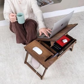 Resim - BT201 Katlanır Ayaklı Laptop Çalışma Sehpası 