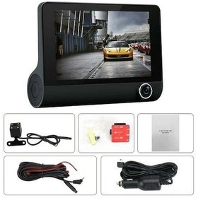 Resim Maiyame Araba Sürücü Kaydedici 1080p Üç Kameralı 4 İnç Lcd Ekranlı G Sensörlü Gece Görüşü Döngüsel Kayıt Arkadan Görüntü Desteği Dokunmatik Ekran 