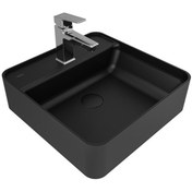 Resim KALE Smartedge Kare Lavabo 45x45 Cm Mat Siyah 