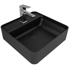 Resim KALE Smartedge Kare Lavabo 45x45 Cm Mat Siyah 