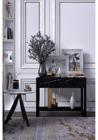 Resim Nergis Dekoratif Dressuar Metal Ayaklı Tek Çekmece Antre&hol Dreso 