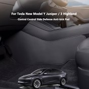 Resim Tesla için Model Y Juniper 2025 ve Model 3 Highland 2024+ Yan Koruma Tırmanma Önleyici Ped, Merkezi Kontrol Kir Önleyici Ped, Araç İç Aksesuarları 