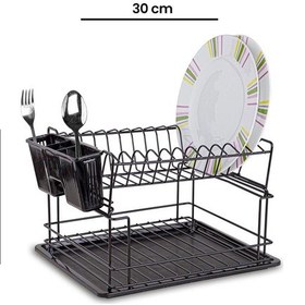 Resim Kb010 2 Katlı Bulaşıklık - Siyah Çok renkli 