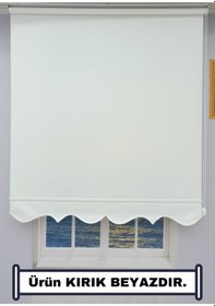 Resim Kalın Keten Stor Zebra Güneşlik Perde Etekli Alüminyum Kasa & Boru, Ithal Kumaş Beyaz 