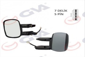 Resim GVA 1029111-DIŞ DİKİZ AYNASI ELEKTRİKLİ SOL DOBLO 01 ASTARLI VM-666EHPL 