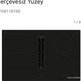 Resim Bosch PVS811B16E Ocak Indüksiyon Davlumbaz Entegreli 