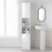 Resim aden home senin evin senin dünyan Beyaz Çok Amaçlı Dolap, Banyo Dolabı, Banyo Düzenleyici, Mutfak Kiler Erzak Dolabı, Lavabo Dolabı 