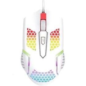 Resim Everest Grup RGB Aydınlatmalı Gaming Oyuncu Mouse Beyaz Işıklı raimbow 