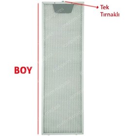 Resim Profilo Uyumlu Davlumbaz 18,6X51,5 Cm Tek Tırnaklı Aspiratör Yağ Filtre - 287929864 