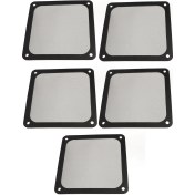 Resim Vkemall 5 Adet 12cmx12cm Nylon Yumuşak Mıknatıslı Bilgisayar Kasası Soğutma Toz Filtresi, Fan Vantilatör Açıklarına Uygun, Tozu Engelle Ve Soğutmayı Sağla, Siyah 