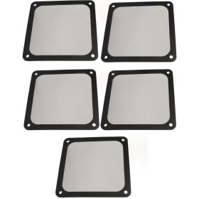 Resim Vkemall 5 Adet 12cmx12cm Nylon Yumuşak Mıknatıslı Bilgisayar Kasası Soğutma Toz Filtresi, Fan Vantilatör Açıklarına Uygun, Tozu Engelle Ve Soğutmayı Sağla, Siyah 
