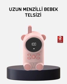 Resim Bebek Telsizi Lcd Ekran Vox İki Yönlü Usb Şarj Hafif - 