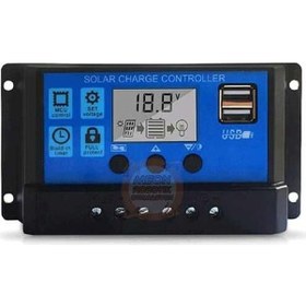Resim Akıllı Solar Güneş Paneli Akü Şarj Kontrol Cihazı 30 Amper-12v 24v 