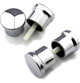 Resim Nacario 2 Takım Duşakabin Kulpu 2 Kapaklık Duşakabin Kulp Krom 2 Iç 2 Dış Çift Kapak Topuz Kulp 