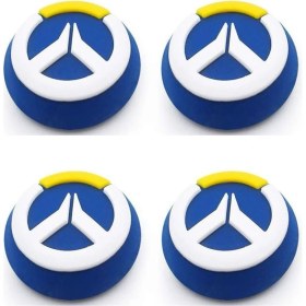 Resim Overwatch Ps5/ps4/ps3/xbox One/one X/one S/series X/series S 3D Analog Silikon Koruyucu -4 Adet 