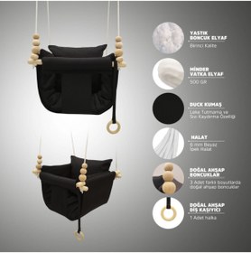 Resim Sallansana Siyah Dream Swing Salıncak 