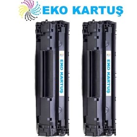 Resim Eko Kartuş Hp CB435 M1212 Ekonomik lı 2’li Paket Uyumlu To 