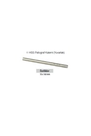 Resim GFB HSS Patograf Kalemi (Yuvarlak) 10 x 160 mm 