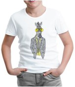 Resim Zebra - Potikare Beyaz Çocuk Tshirt 