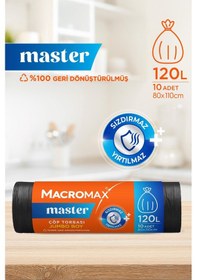 Resim Macromax Master Çöp Torbası Jumbo Boy 10'lu X 4 Adet 