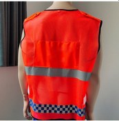 Resim Pazly Yüksek Görünürlüklü Reflektif İş Yeleği - Cep Ve Fermuarlı, Nefes Alabilir, Unisex, Turuncu/sarı, L/xl/xxl 