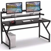 Resim Zizuva Tasarım Oyuncu Ve Çalışma Masası Siyah 