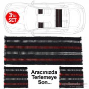 Resim Automix Terletmez Kilim Minder Kırmızı Beyaz 