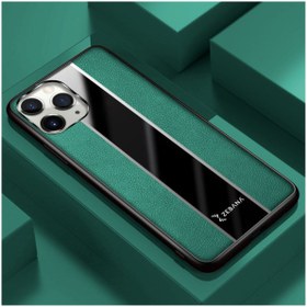 Resim Dara Aksesuar Apple Iphone 11 Pro Max Uyumlu Kılıf Zebana Premium Deri Kılıf Yeşil 