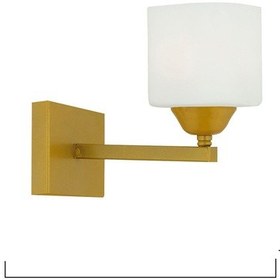 Resim Minel Gold Duvar Lambası Yatak Odası-Yatak Başı-Banyo İçin Modern Beyaz 
