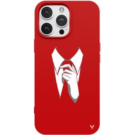 Resim iPhone 16 Pro Max Kravat Telefon Kılıfı 