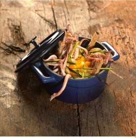 Resim Lava Döküm Yuvarlak Tencere. Trendy Çap(Ø) 16cm. 