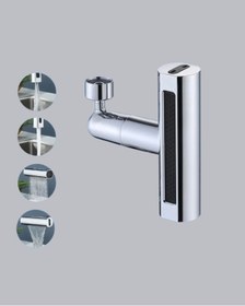 Resim shopwave ABS Pirinç Alaşımlı Musluk Başlığı 4 Modlu 360° Dönebilen ve Ekonomik 