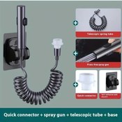 Resim Elmpaly 4 Parça Banyo Duş Hortumu Uzatma Seti Sku12345 Çamaşır Makinesi Vana Uzantısı Esnetici Genişletici Boru 