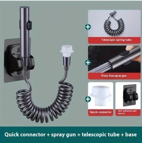 Resim Elmpaly 4 Parça Banyo Duş Hortumu Uzatma Seti Sku12345 Çamaşır Makinesi Vana Uzantısı Esnetici Genişletici Boru 