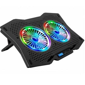 Resim Rampage AD-RC9 TORNADO (2 adet)Fanlı 10"-18" RGB Işıklı Notebook Soğutucu Stand 