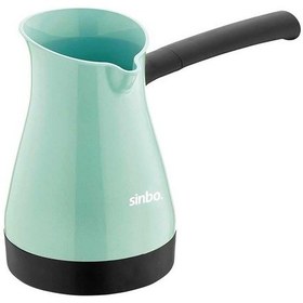 Resim Scm-2955 Elektrikli Cezve, Yeşil, 400 Ml Su Kapasitesi, Paslanmaz Çelik, 1000 W Siyah 