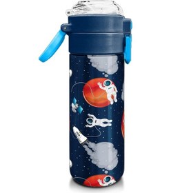Resim Coral High Kids Lacivert Mavi Astronot Desenli Pipetli Ve Direkt İçim Çelik Termos 500 Ml 31999 Mavi - Mercan 